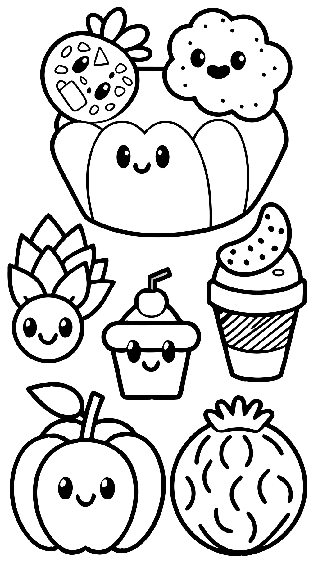 coloring pages food printable